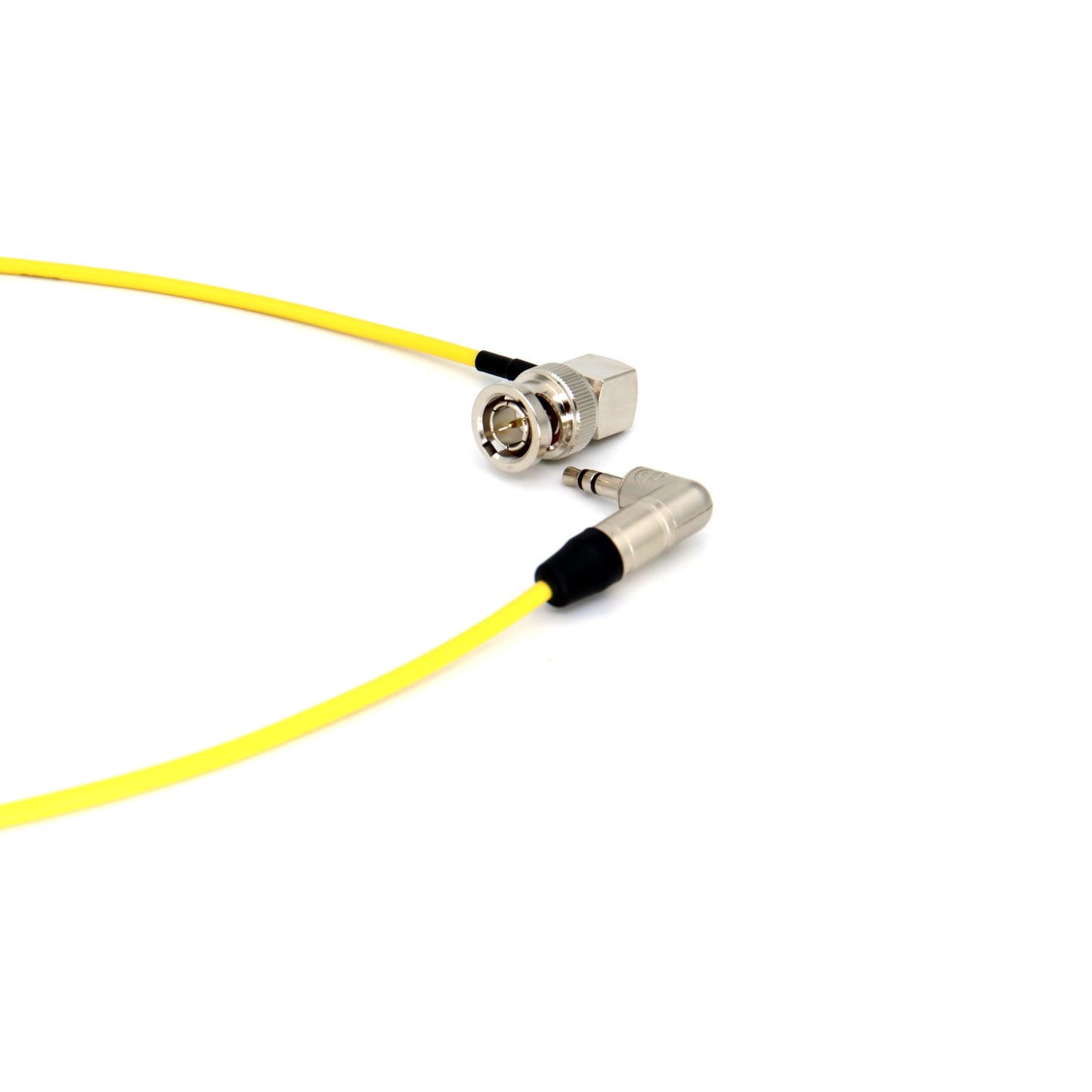 SZYingXian Timecode Cable Elbow 3.5mm to Straight/Right Angle BNC/SDI Cord for Canon C300/500, ARRI Amira, Zoom F8/F4, Blackmagic Pyxis, Sony Venice
