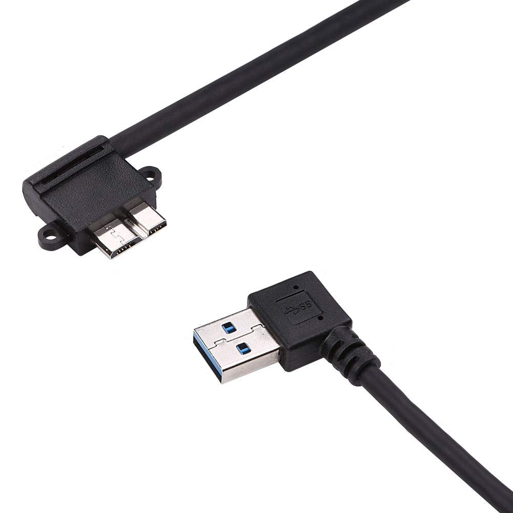 USB 3.0 Micro B Right Angle Cable for BlackBerry Passport, Seagate & Toshiba External Hard Drives