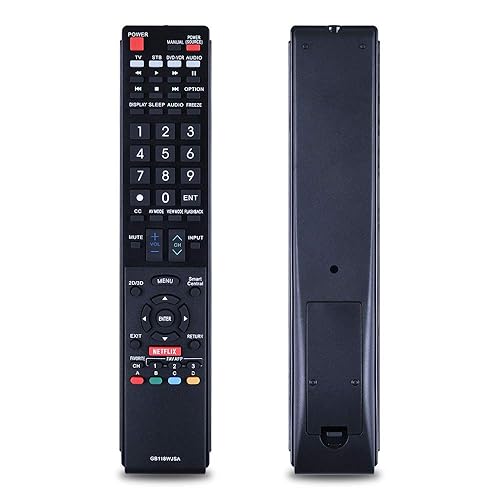 GB118WJSA Replacement TV Remote Control for Sharp Television Fit for Sharp AQUOS TV GB004WJSA GB005WJSA GA890WJSA GB105WJSA GA935WJSAE