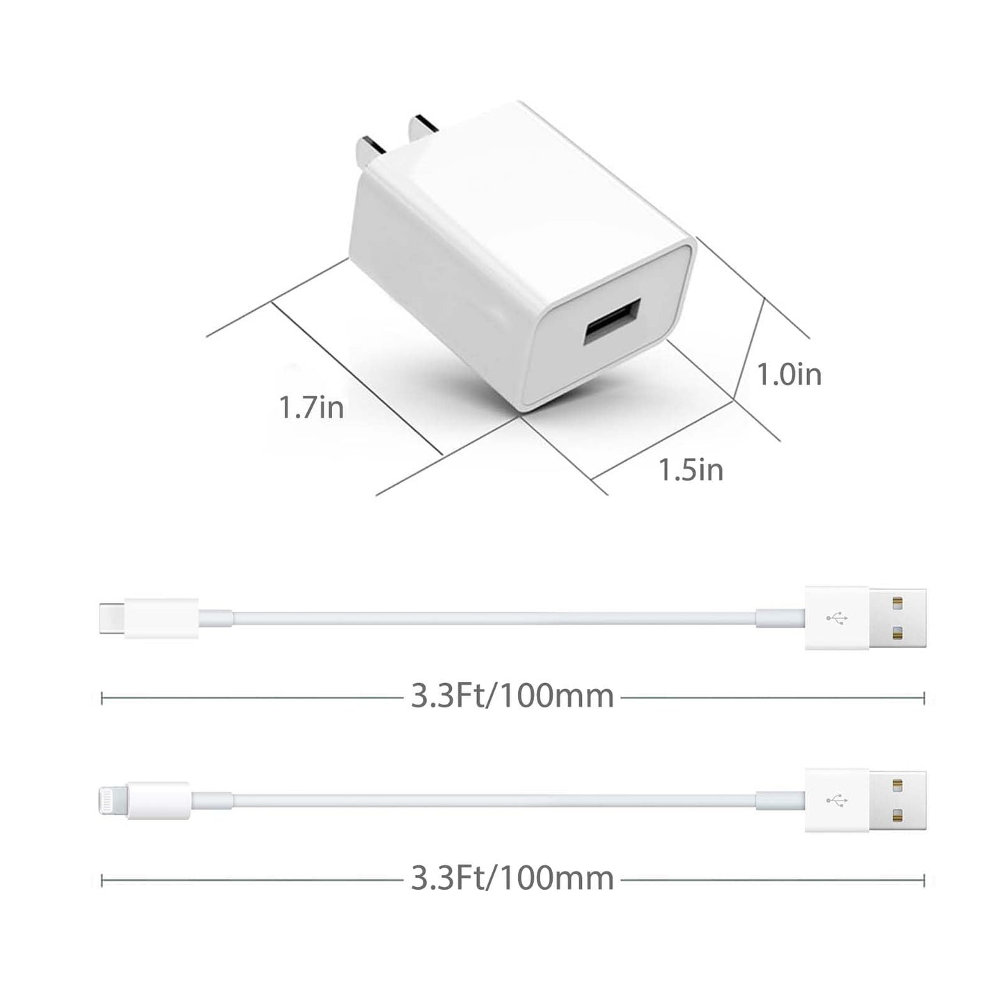 Charger for AirPods Pro 1st/2nd/3rd Gen, AirPods 2nd/3rd Generation, AirPods Max 1st/2nd/3rd Generation A2698 A2564 A2084 Charging Power Cord Earbuds
