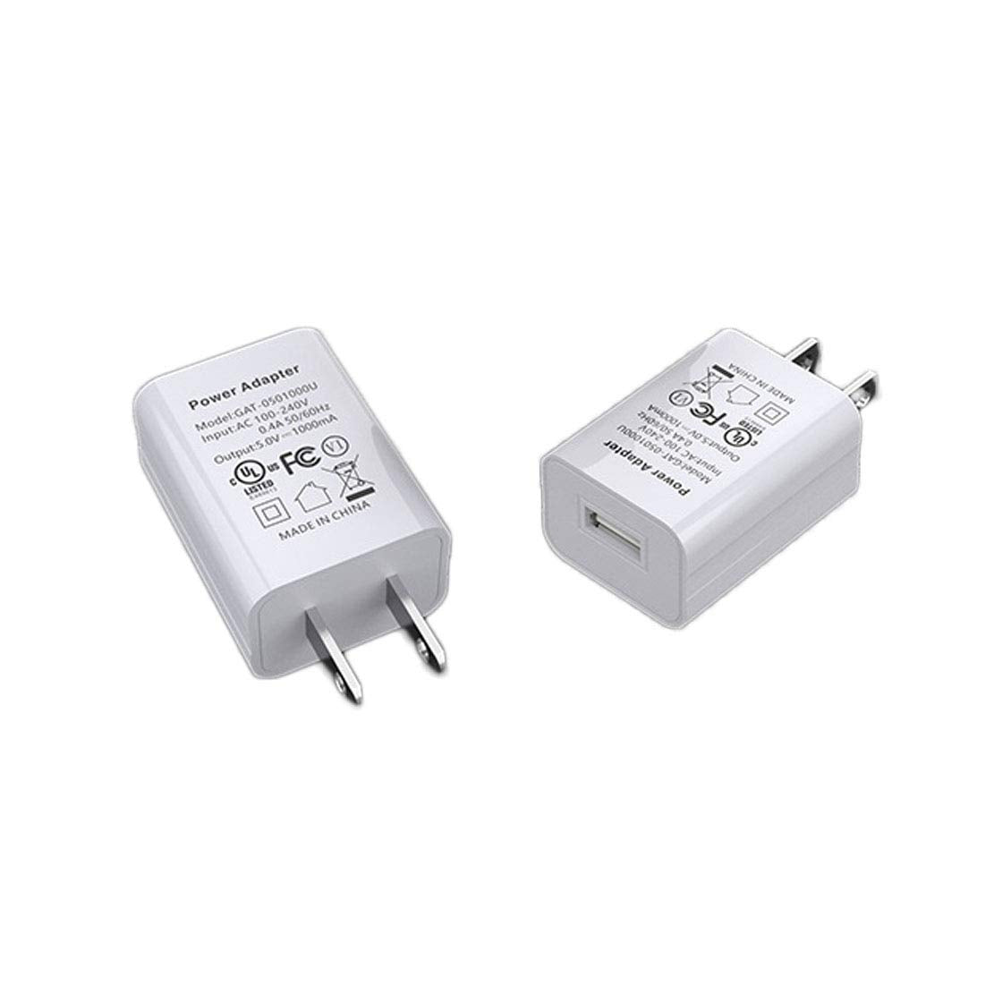 EZ-FIT UL Certified 5V Power Supply USB Wall Charger 5v 1A Universal Portable Travel Power Adapter Plug for Drones,TV Sound Bar,Fire TV…