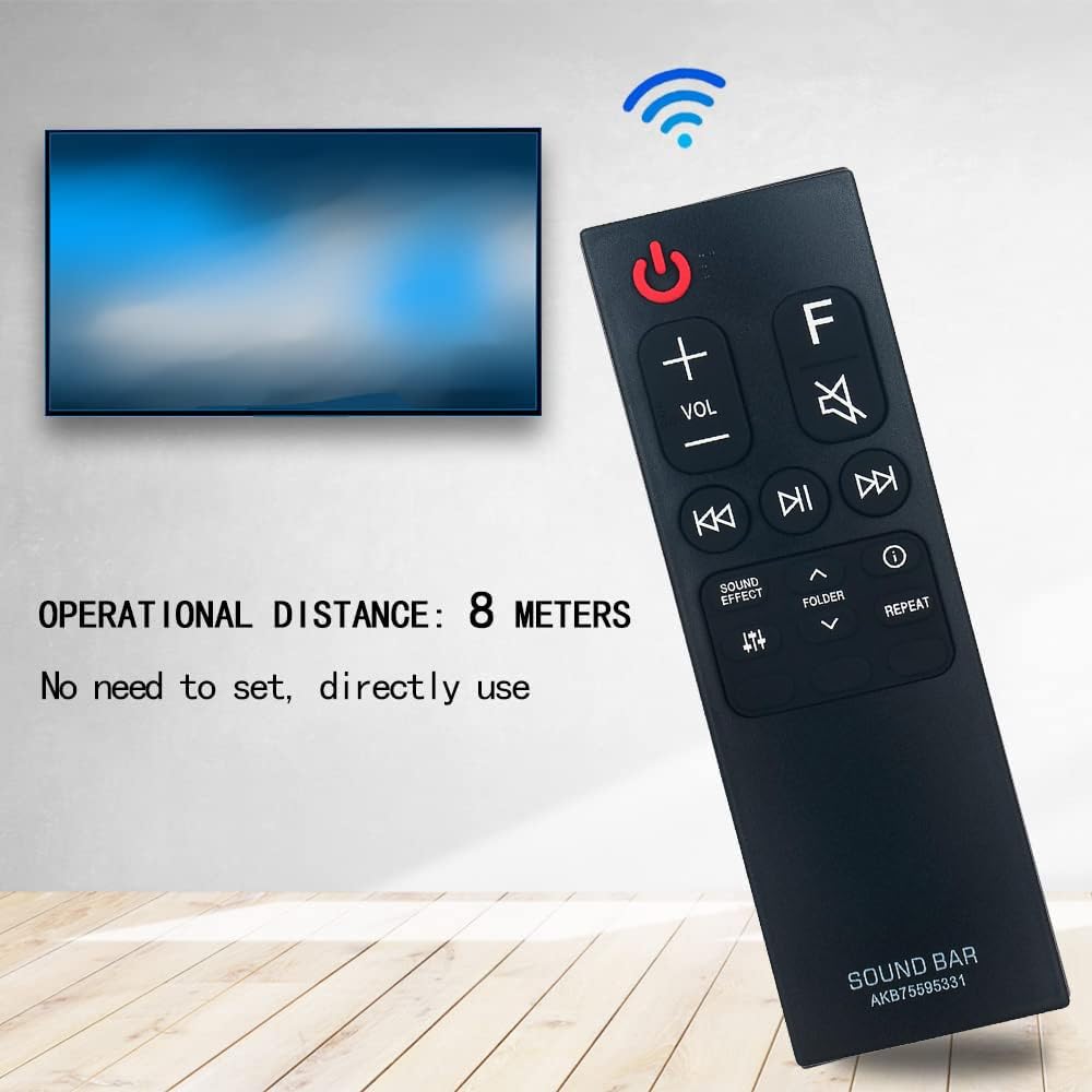 Replacement Soundbar Remote Control for LG Sound Bar SL6Y SN6Y S65S3-S SL5Y SPN5B-W SPL5B-W SL4Y SL4 SNC4R SPH4B-W SPJ4-S SPH4B-W SN7CY SL7Y