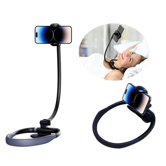 Chapter Seven Neck Phone Holder for Recording,Upgrade Gooseneck Cell Phone Stand,Flexible Lazy Bracket DIY 360 Degree Free Rotating for Multiple