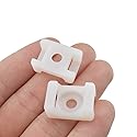 Acoeitl Zip Tie Base Saddle Type Zip Tie Anchors Cable Tie Base Saddle Type Mount Wire Holder with 5mm Screw Hole for Office Home Garden TV cables