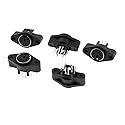 uxcell 5 Pcs Mini DIN 6 Pin Female S-Video Connector Adapter Sockets