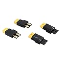 4pcs Compatible with TRX Male to XT60 / XT-60 Female Connector Adapter(BDHI-87)