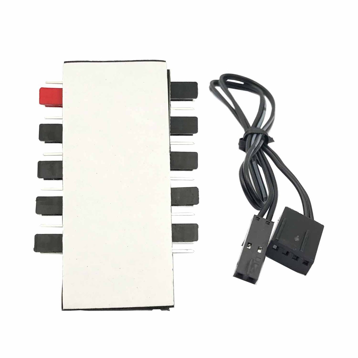 FainWan 1-Pack 10 Way 4Pin PWM PC Fan Hub with Cable Computer Cooling Fan Power Cable Extender PCB Adapter SATA 1 to 10 Multi Way Splitter