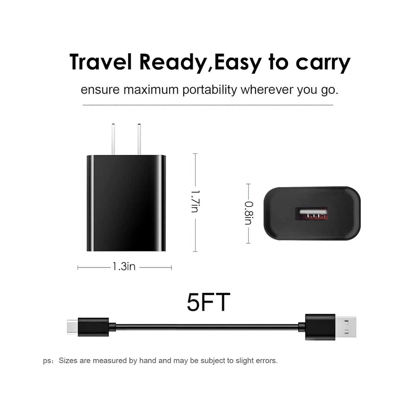 USB Type C Charger for Blu M8l Plus, M10l Pro Tablet, Blu View 3 View 2, G53 G50 G51S G60 G70 G71 V70 G71+ G80 G90 Pro G91S G91 Max F91,VIVO X6 Plus