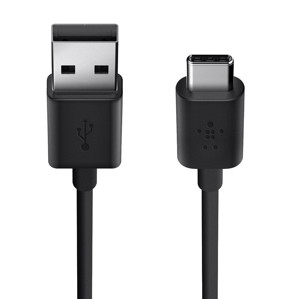 Belkin 10 ft USB 2.0 Male-to-Male USB-C to USB Cable - Black - Compatible with Personal Computer, Laptop, Smartphone, Tablet