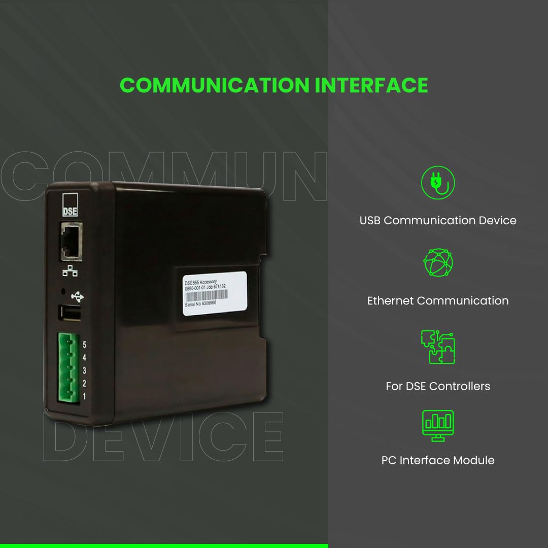 DSE855 USB to Ethernet Communications Device | Built-in Web Server or MODBUS TCP | DSE0855-01 Original - Made in UK