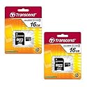 Samsung Galaxy Amp Cell Phone Memory Card 2 x 16GB microSDHC Memory Card with SD Adapter (2 Pack)