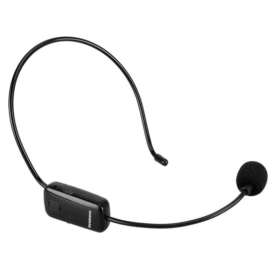 Retekess TR503 Wireless FM Microphone Headset, Hands-Free with Rechargeable Battery for Voice Amplifier, Church, Tour Guide, Teacher, Salesman