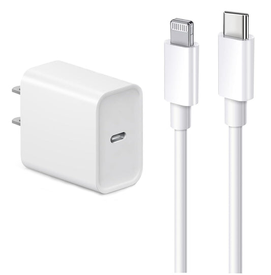 i Phone Charger [MFi Certified] Travel Home Wall Charger and a Charging Cable Compatible with i Phone 14, 13, 12, 11, SE, X, 8, 7, 6, 5, i pad Mini
