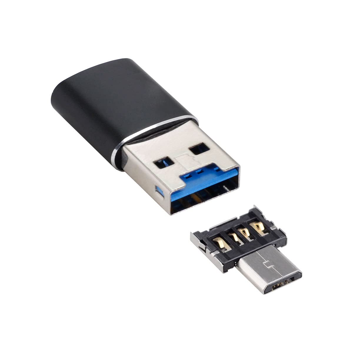 ChenYang Micro SD Card Reader - USB 3.0 to Micro SDHC/SDXC/TF Card Reader with Micro USB OTG Adapter