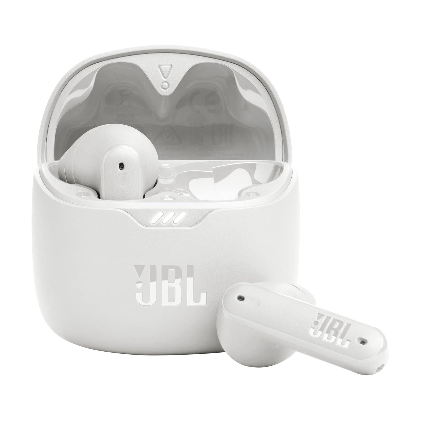 JBL Tune Flex - True Wireless Noise Cancelling Earbuds (White), Small (Renewed)
