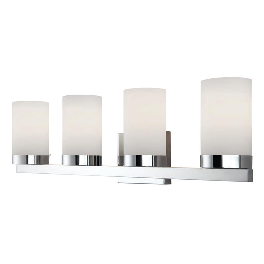 Canarm IVL429A04CH Milo 4-Light Bath Vanity Light, Chrome