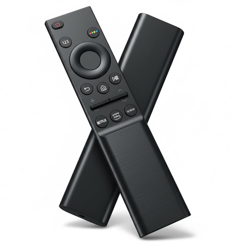 Universal Replacement Remote Control for Samsung TV - Compatible with Smart, QLED, 4K, LED, UHD & Curved Models - No Setup Required. Includes Netfli