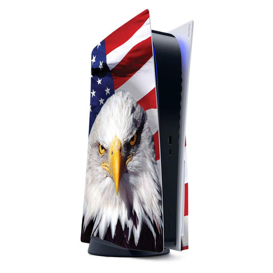 MightySkins Gaming Skin for PS5 / Playstation 5 - America Strong | Protective Viny wrap | Easy to Apply and Change Style | Made in The USA