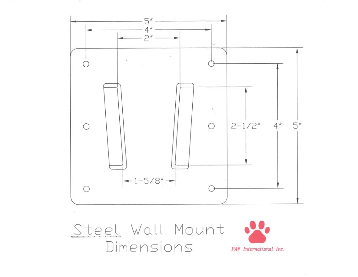 PAW International Steel Wall Mount (Female) for TVs in RVs and Campers | Proudly Made in the USA! | Rugged Heavy Steel | Use with PAW International |