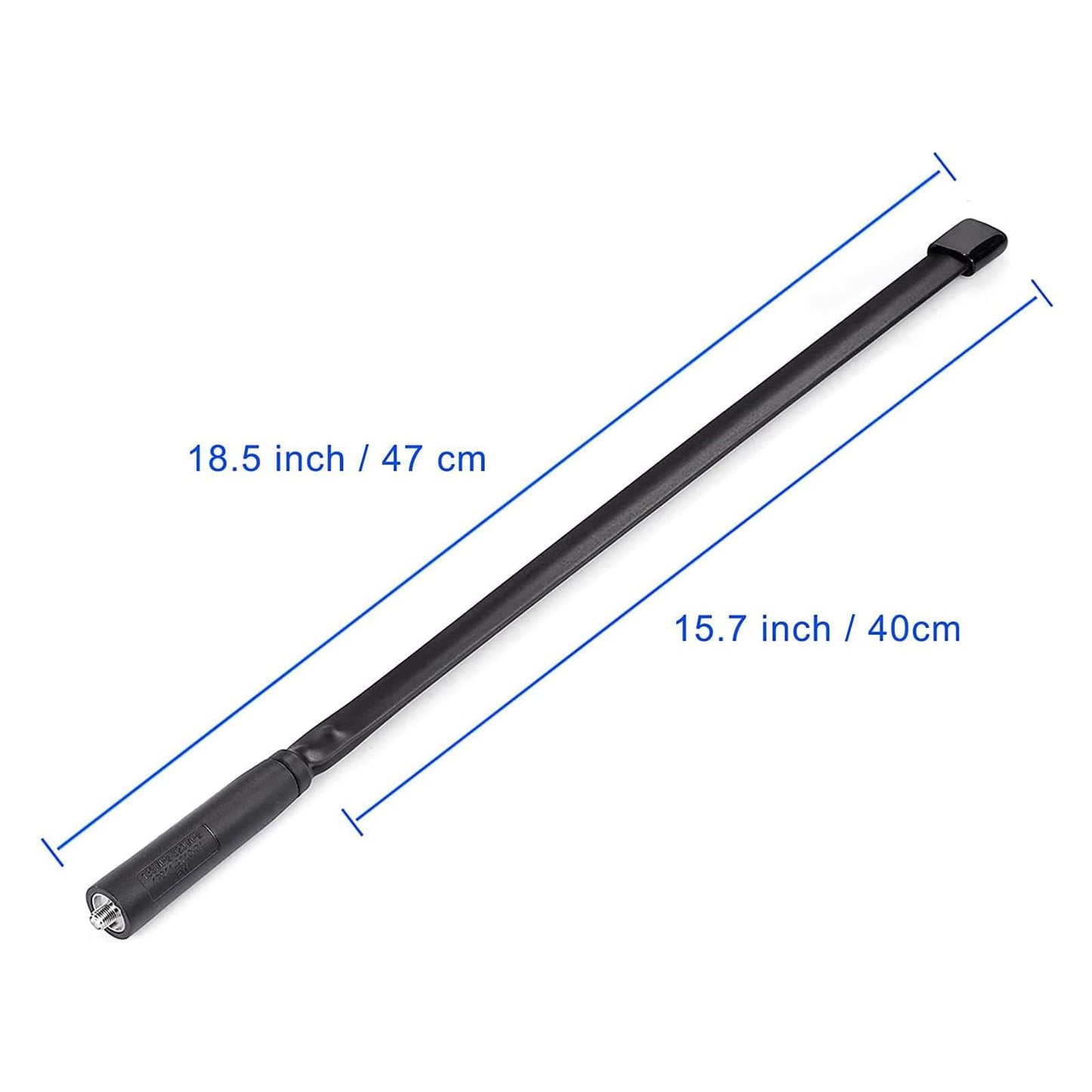 Bingfu Dual Band VHF UHF 136-520MHz 18.5 inch Foldable CS Tactical SMA Female Ham Radio Antenna with 3 feet Extension Relocation Cable for Baofeng