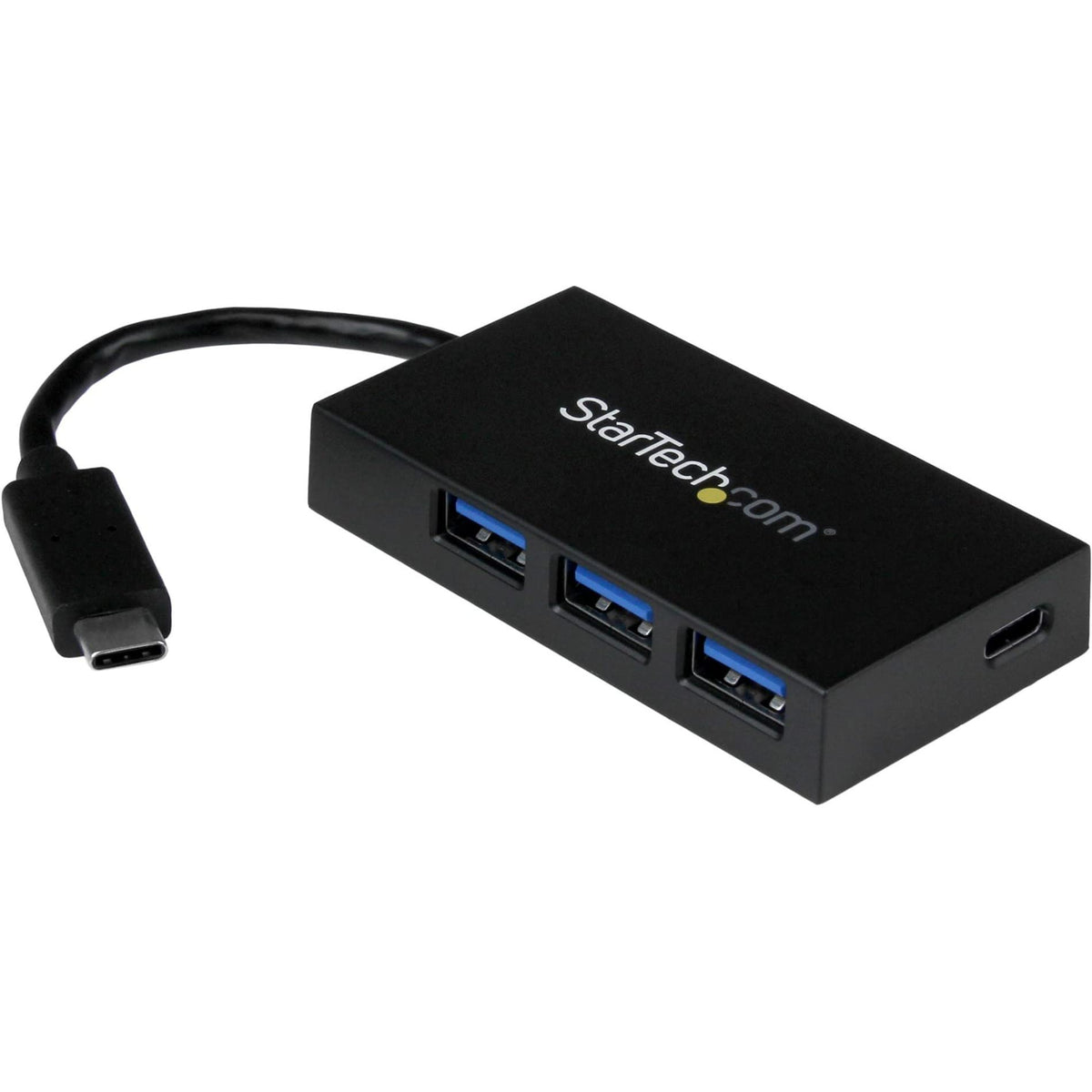 StarTech.com 4-Port USB 3.0 Hub - Powered USB 3.0 Hub - USB-C to 1x USB-C and 3X USB-A Adapter - USB 3.0 (5Gbps) - USB-C Port Expander, TAA