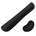Poualss Memory Foam Set Keyboard and Mouse Wrist Pad Rest,Cushion Support for Office,Gaming,Computer,Laptop and Mac,Pain Relief& Easy Typing