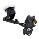 Armor All Phone Mount for Cars, Suction Dashboard & Windshield Phone Holder, 6 Inch Extendable Arm, 360° Rotation, Fits iPhone Max, Android, and All