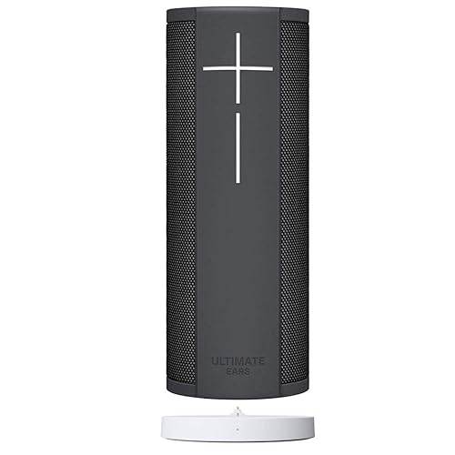 Ultimate Ears Megablast Portable Wi-Fi/Bluetooth Speaker with Hands-Free Amazon Alexa Voice Control (Waterproof) with Charging Dock - Graphite Black