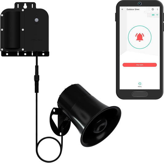 YoLink X3 Version Outdoor Alarm Controller, Ruggedized Battery-Powered Siren/Alarm/Relay Controller, Up to 1/4 Mile Range, 130dB Siren, Alexa, Google