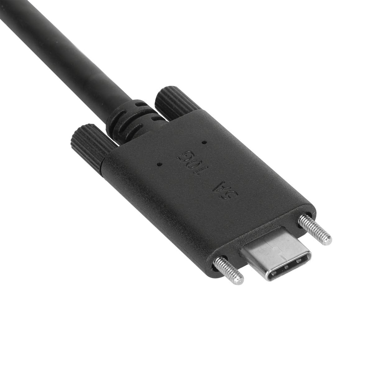 Targus USB-C Male to USB-C Male Cable with Screw and USB-A Tether, 1M Length for Secure and Reliable Connectivity, Compact Design for Travel