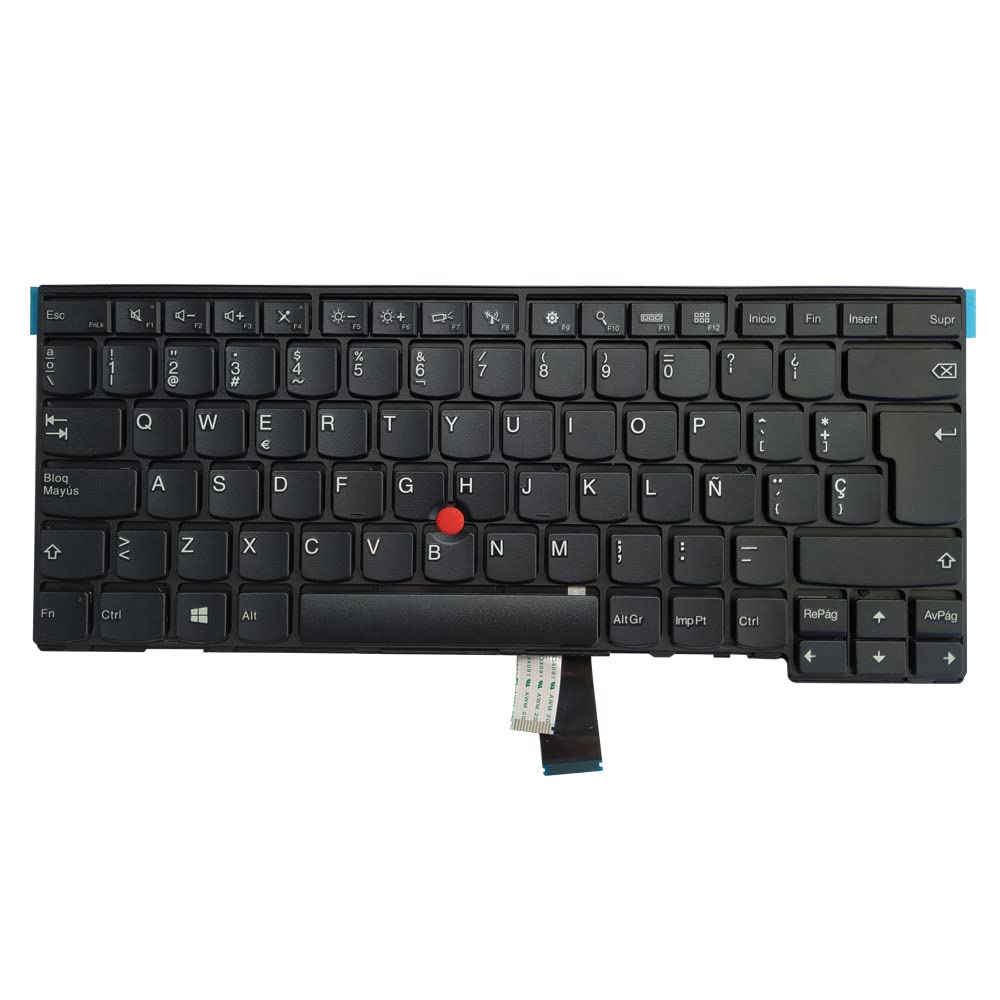 Spanish Keyboard Compatible for Lenovo ThinkPad T440 T440S T431S T440P T450 T450S E431 E440 L440 L450 04Y0871 NO Backlit