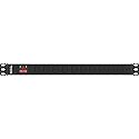 WatchfulEyE WTH-CS/PDU-C13-SG 125V/15A Heavy Duty Metal 1U Rack Mount PDU Power Strip Surge Protective 10 ft Extension Cord Integrated Circuit Breaker