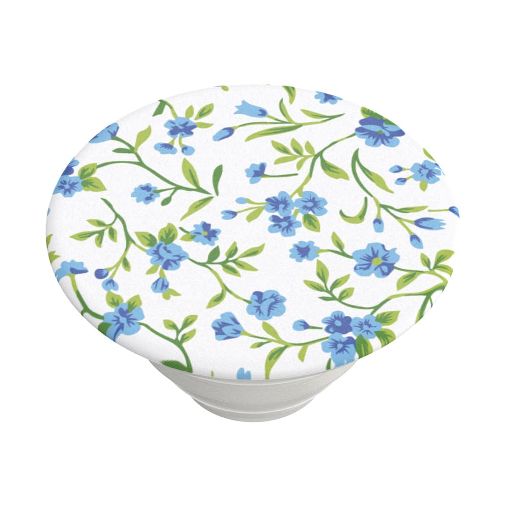 PopSockets Adhesive Phone Grip, Holder, Phone Stand, Flower - Blue Ditsy