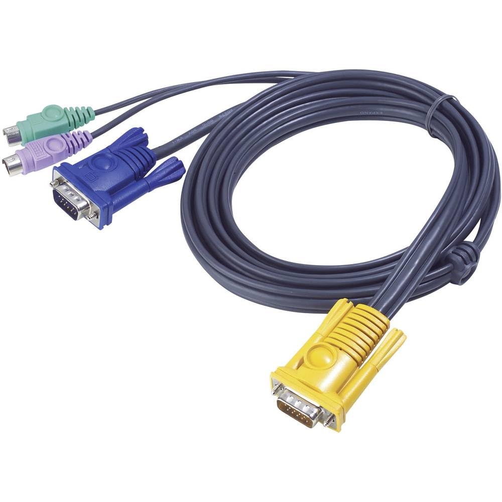 ATEN 2L5202P 6 FT SPHD15 (M) - HD15M/DIN 6 M CABLE F/CS1208A/AL/CS1216A/AL/KL(H) 0116
