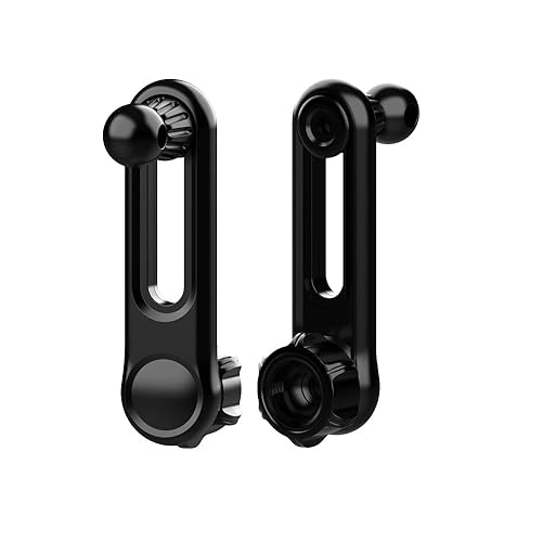 RecDec 2 Pack Car Magnetic Phone Holder Extension Arm Adapter with 17mm Ball Head Joint Socket for MagSafe Car Mount Charger Magnetic Wireless Car