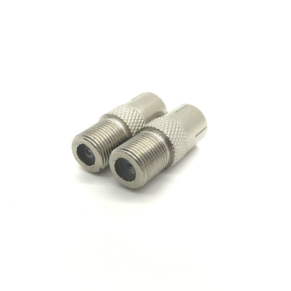 uxcell 2pcs Antenna CATV TV FM PAL Female to F Female Jack RF Coax Adapter