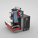 SharGwa PC ITX (17 x 17cm) PC Motherboard Open Air Case Frame, Open Bare Metal Air Water Cooling Fan Stand (Silver)