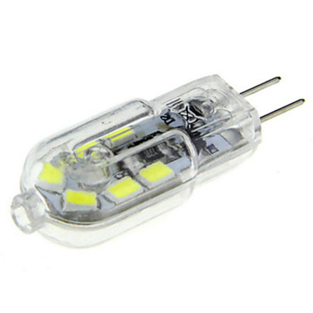 G4 LED Light Bulbs G4 Bi-Pin Base 1.5W (20W Halogen Bulb Equivalent) 12V Daylight White 6000K LED Bulbs for Landscape Ceiling Under Counter Puck