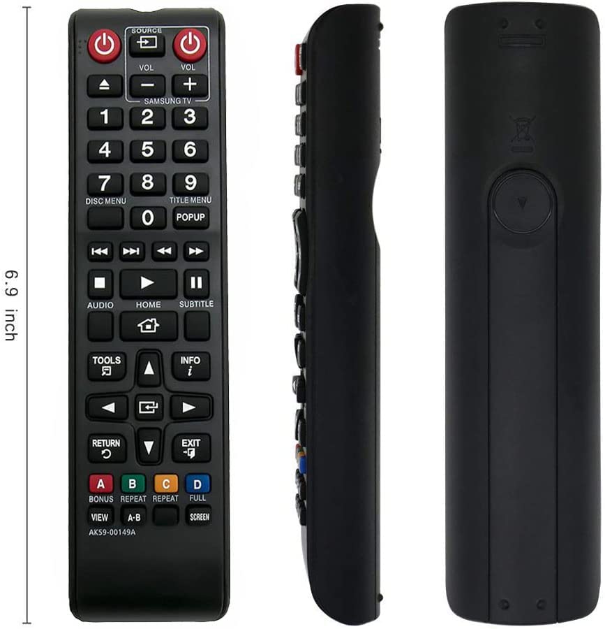 Replacement Remote Control for Samsung BD-F5100/ZA BD-JM57C/ZA BD-H5900/ZA BD-J5100E BD-J5100E/ZA Blu-ray Disc Player