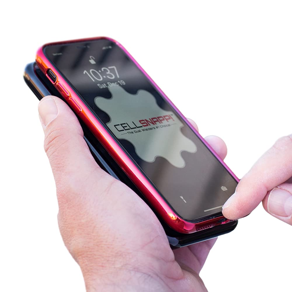CELLSNAPP!™ | Universal Dual-Cellphone Carrier & Utility - Fits All iPhone & Android Smartphones, 2 Phone Case, Dual Phone Holder, Double Phone Case