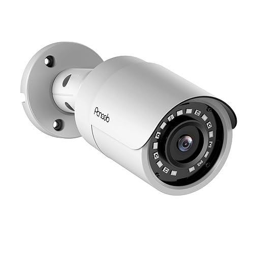 PANOOB UltraHD 4K PoE IP Bullet Security Camera Outdoor with Mic, H.265 8MP PoE Camera, AI Human Vehicle Detection 100ft IR Night Vision, Waterproof