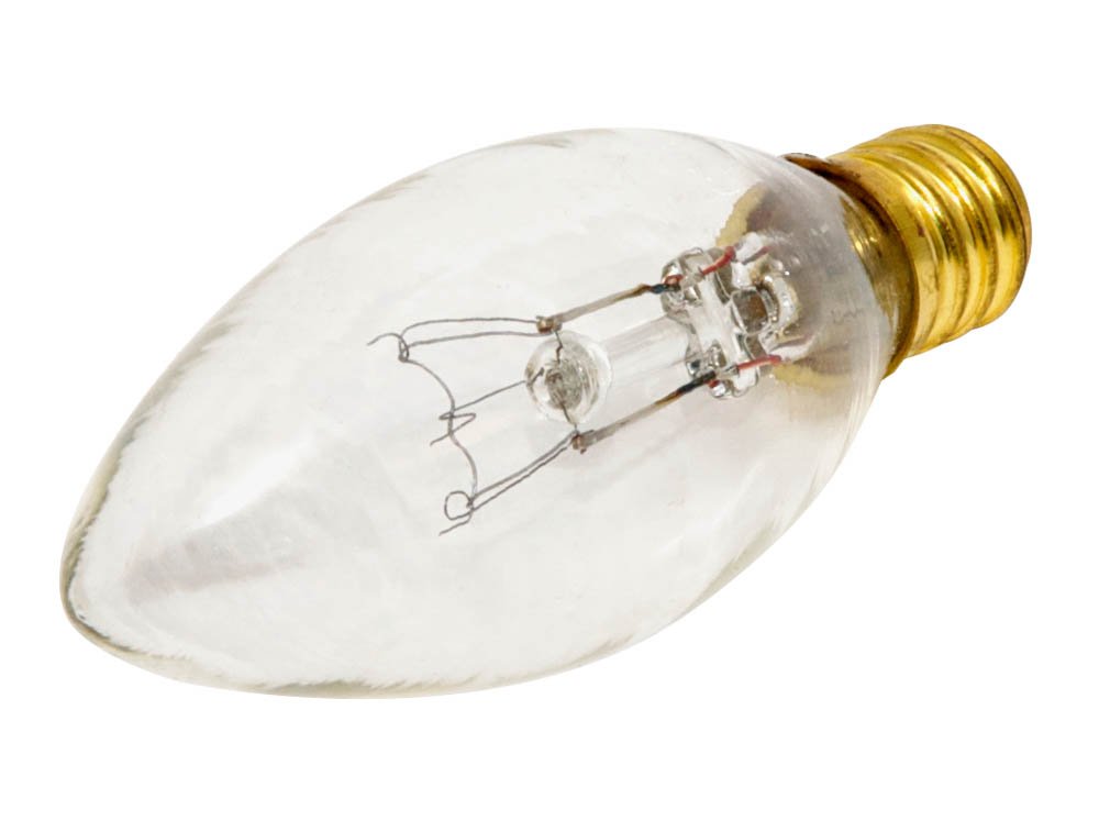 Bulbrite Incandescent B8 Candelabra Screw Base (E12) Light Bulb, 15 Watt, Clear