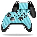 MightySkins Carbon Fiber Skin for Microsoft Xbox One Elite Controller - Baby Blue | Protective, Durable Textured Carbon Fiber Finish | Easy to Apply