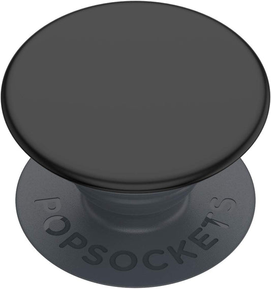 PopSockets PopGrip Basic Phone Grip and Stand - Expandable, Fixed Top, Secure Hold for Texting & Photos - Works with Most Smooth Cases - Gel Adhesive