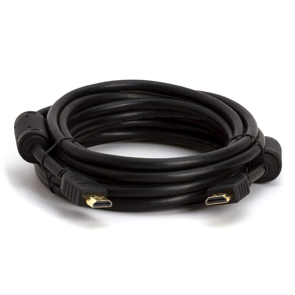 Cmple - HDMI Cable 15FT with Ferrite Cores - 28 AWG High Speed HDMI Cord with Ethernet, Supports (4K 60HZ, 1080p Full HD, UHD, Ultra HD, 3D, ARC