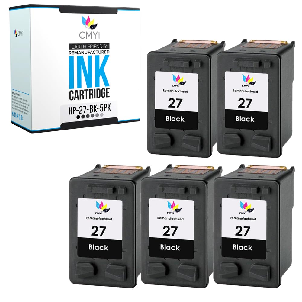 CMYi 27 Black Replacement Ink Cartridge for HP OfficeJet 5600, 5605, 5610, 5610v, 5610xi, PSC 1310, 1311, 1312, 1315, 1315v, 1315xi, 1317, 1318, 2100