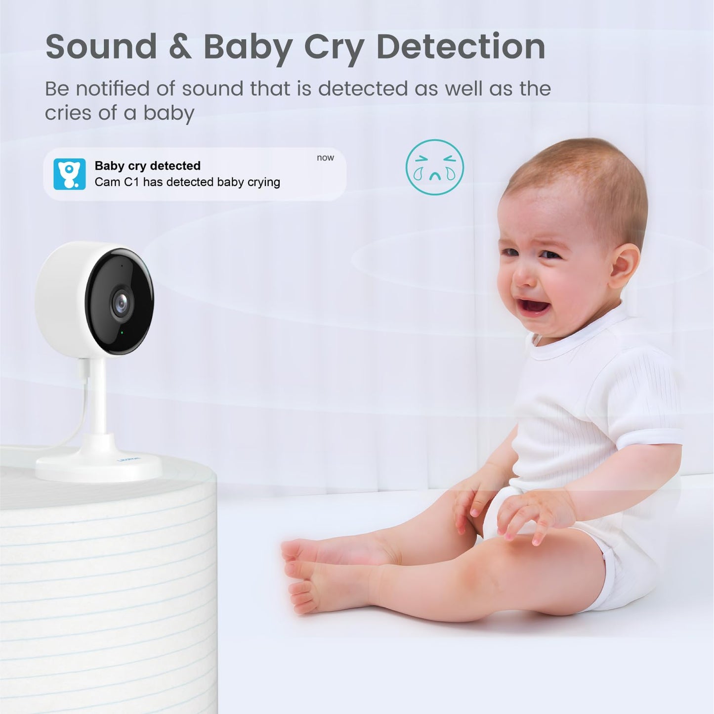 litokam Indoor Cameras for Home Security with Night Vision, Pet Camera with Phone App, WiFi Home Security Camara, Baby Monitor Work with Alexa, Motion
