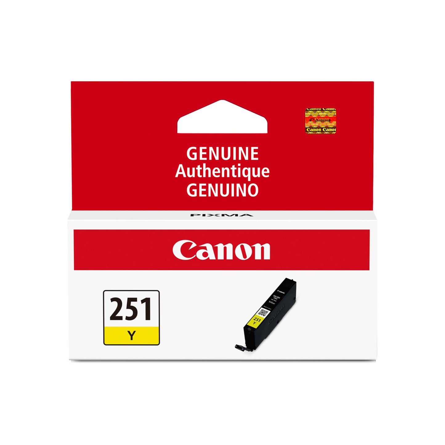 Canon CLI-251 Genuine Yellow Ink Tank, Compatible with MG6320, IP7220 & MG5420, MX922, MG5520, MG6420, MG7120, iX6820, iP8720, MG7520, MG6620,