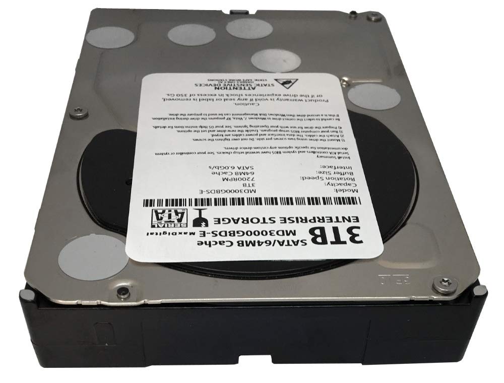 MaxDigital 3TB 7200RPM 64MB Cache SATA 6.0Gb/s (Enterprise Storage) 3.5inch Internal Hard Drive (Renewed)