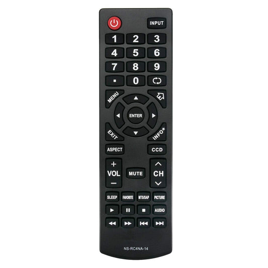 New NS-RC4NA-14 Remote for Insignia TV NS-39E400NA14 NS-39D400NA14 NS-19E310A13